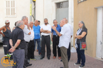 بالصور: رئيس لجنة المتابعة في زيارة لحي تلة العرقتنجي في مدينة يافا